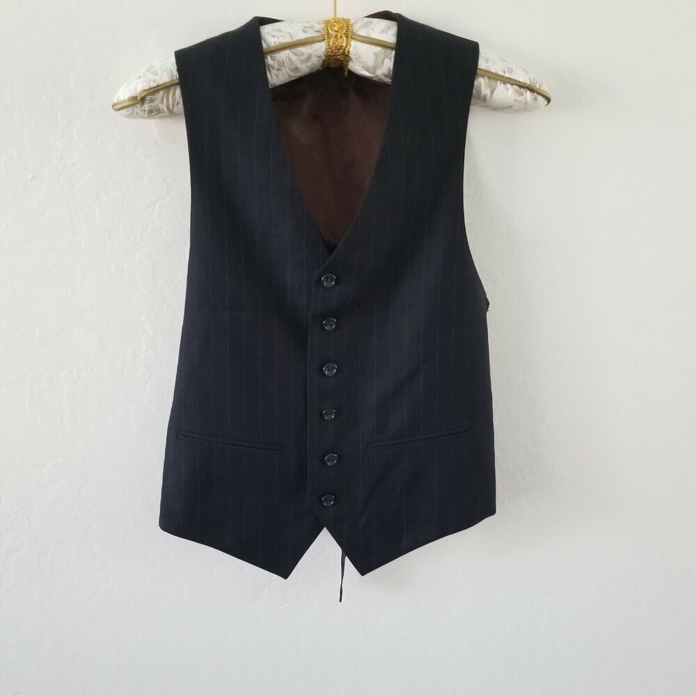 Caravelli Italy Men's Vest Button Down Front Adjustable Black/Brown